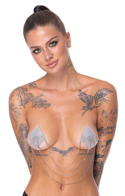 Cottelli Brustschmuck silber mit Kettchen