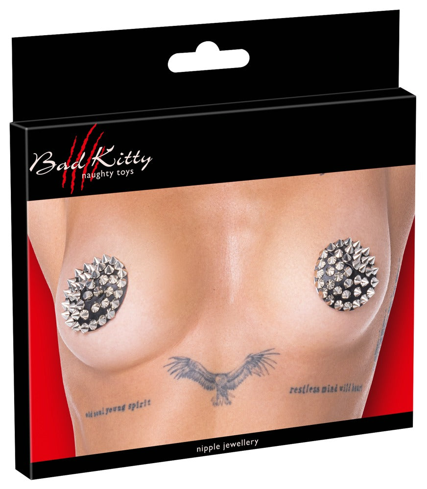 Bad Kitty Nipple-Sticker mit Spikes – Brustschmuck zum Aufkleben