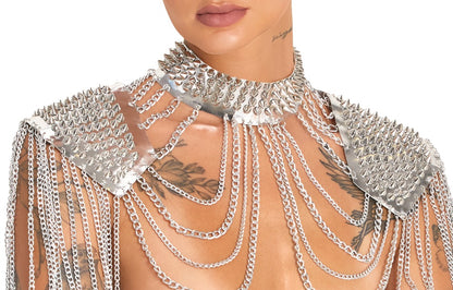 Bad Kitty Spiked Collar – Körperschmuck für Hals, Schultern und Arme