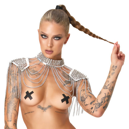 Bad Kitty Spiked Collar – Körperschmuck für Hals, Schultern und Arme