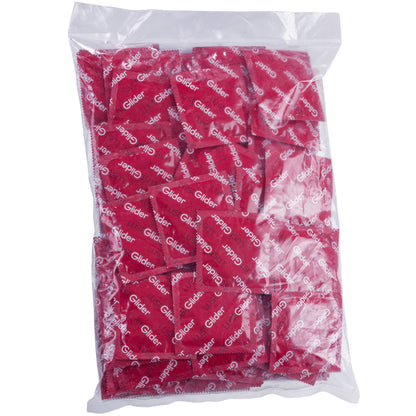 LustGlider Kondome rot mit Erdbeeraroma 100er