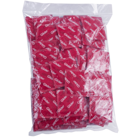 LustGlider Kondome rot mit Erdbeeraroma 100er