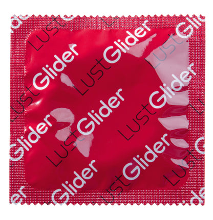 LustGlider Kondome rot mit Erdbeeraroma 100er