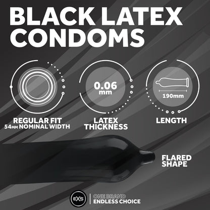 EXS Black Latex Kondome 48 Stück