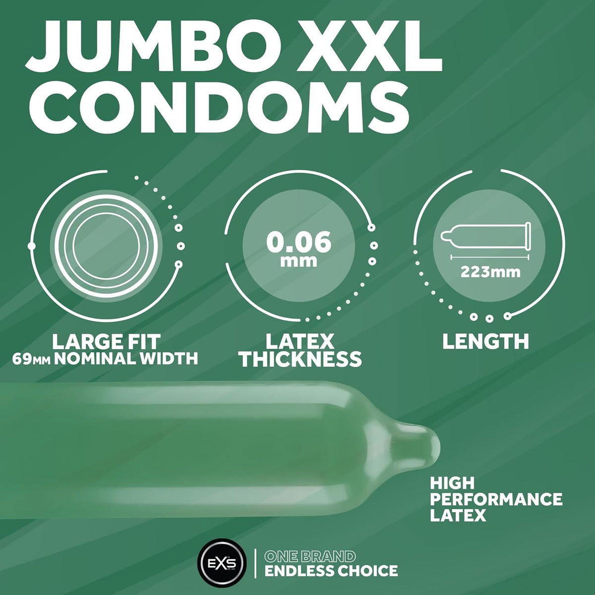EXS Jumbo 69mm Kondome 12 Stück