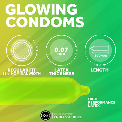 EXS Glow Kondome 3 Stück