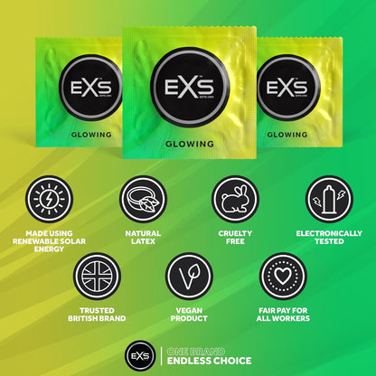 EXS Glow Kondome 3 Stück