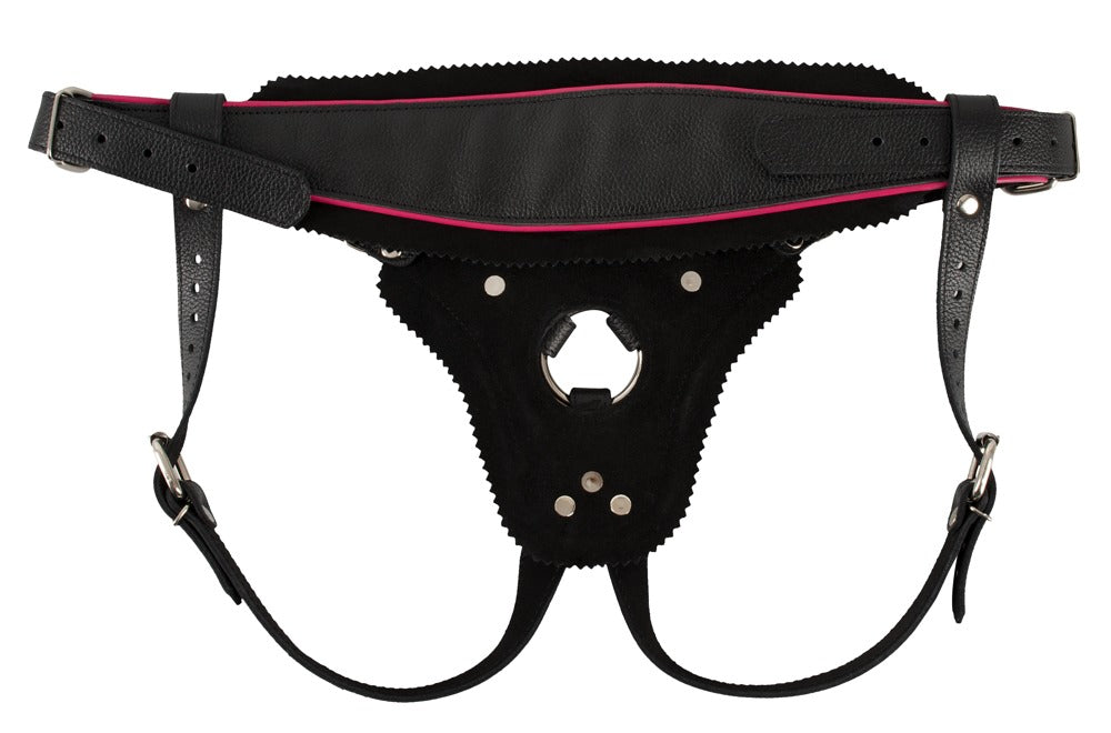 ZADO Strap-on-Harness aus Leder im Trachten-Look