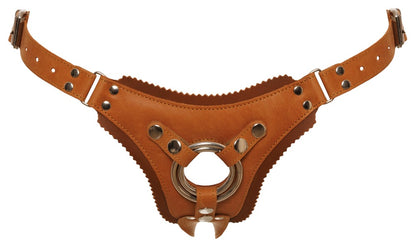 ZADO Strap-on-Jock aus Naturleder