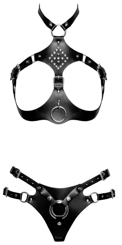 ZADO Leder-Harness-Set mit Strap-on-String