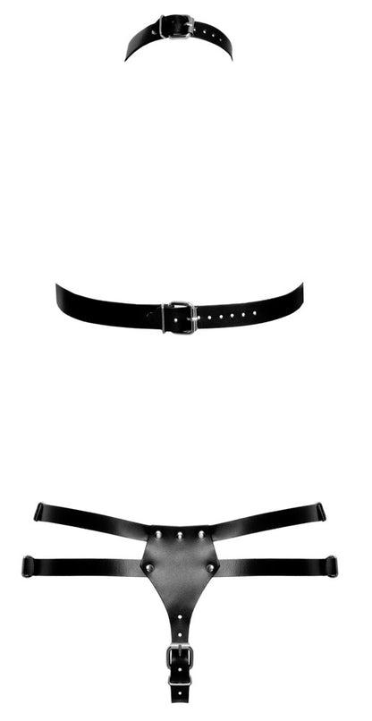 ZADO Leder-Harness-Set mit Strap-on-String