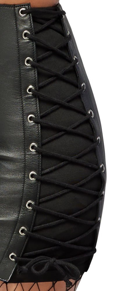 ZADO Leder Minirock 2XL