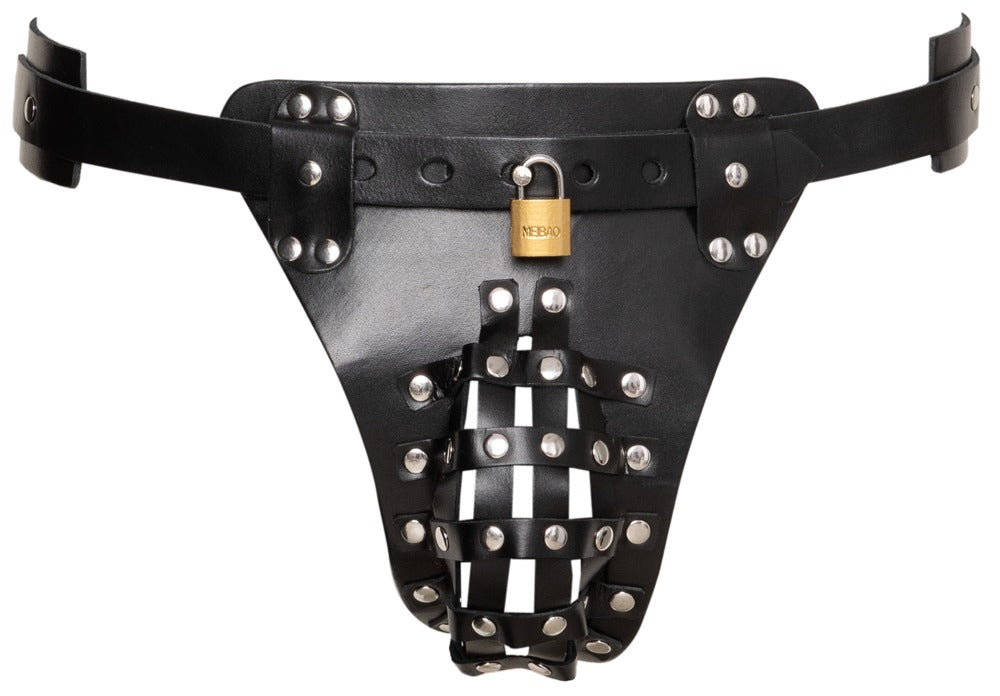 ZADO Herren-Keuschheits-String aus Leder