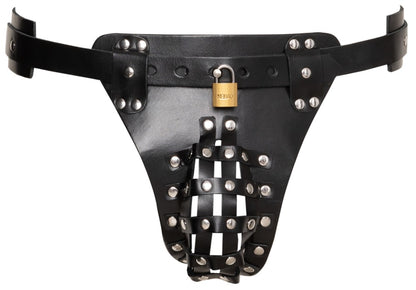 ZADO Herren-Keuschheits-String aus Leder