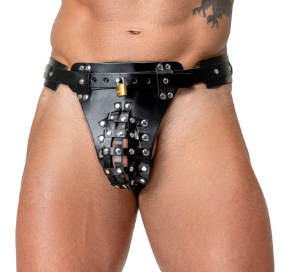 ZADO Herren-Keuschheits-String aus Leder