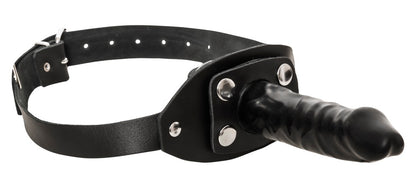ZADO Leder-Mundknebel mit Knebel-Dildo