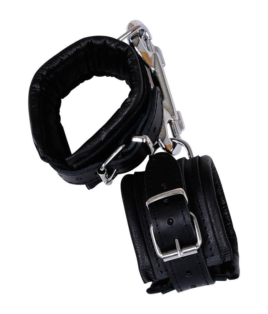 ZADO Leder-Handfesseln, kurze Form