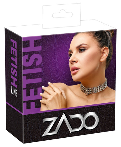 ZADO Leder-Halsfessel mit Gliederketten