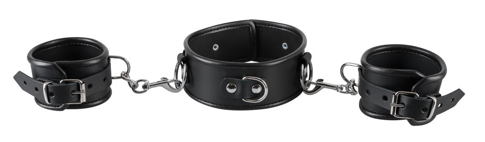 ZADO Hals- und Handfessel-Set aus Leder