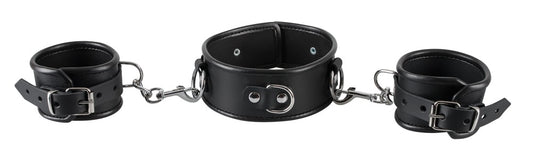 ZADO Hals- und Handfessel-Set aus Leder