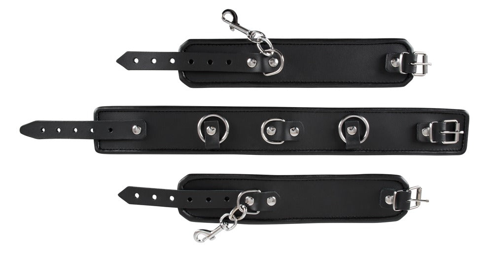 ZADO Hals- und Handfessel-Set aus Leder