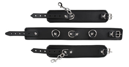 ZADO Hals- und Handfessel-Set aus Leder
