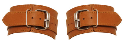 ZADO Leder-Handfesseln im Naturlook