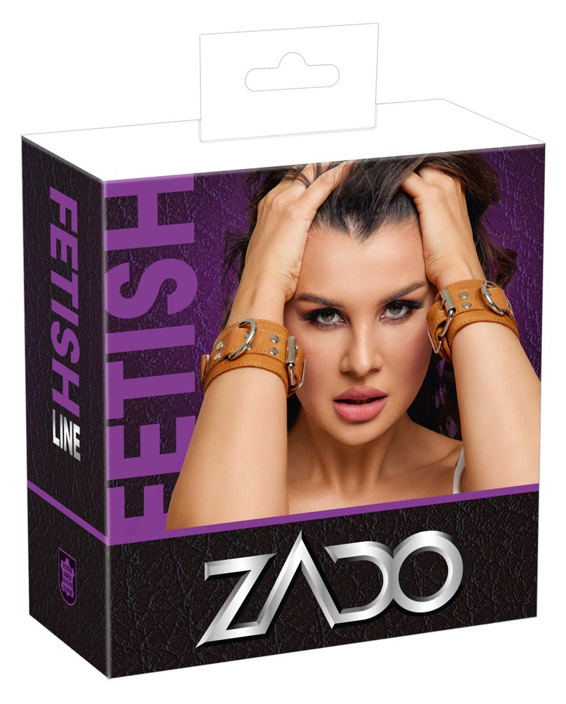 ZADO Leder-Handfesseln im Naturlook