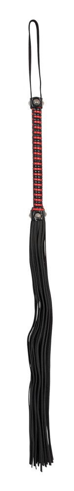 ZADO Leder-Peitsche mit umflochtenem Griff