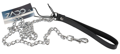 ZADO Kettenleine mit Leder-Handschlaufe