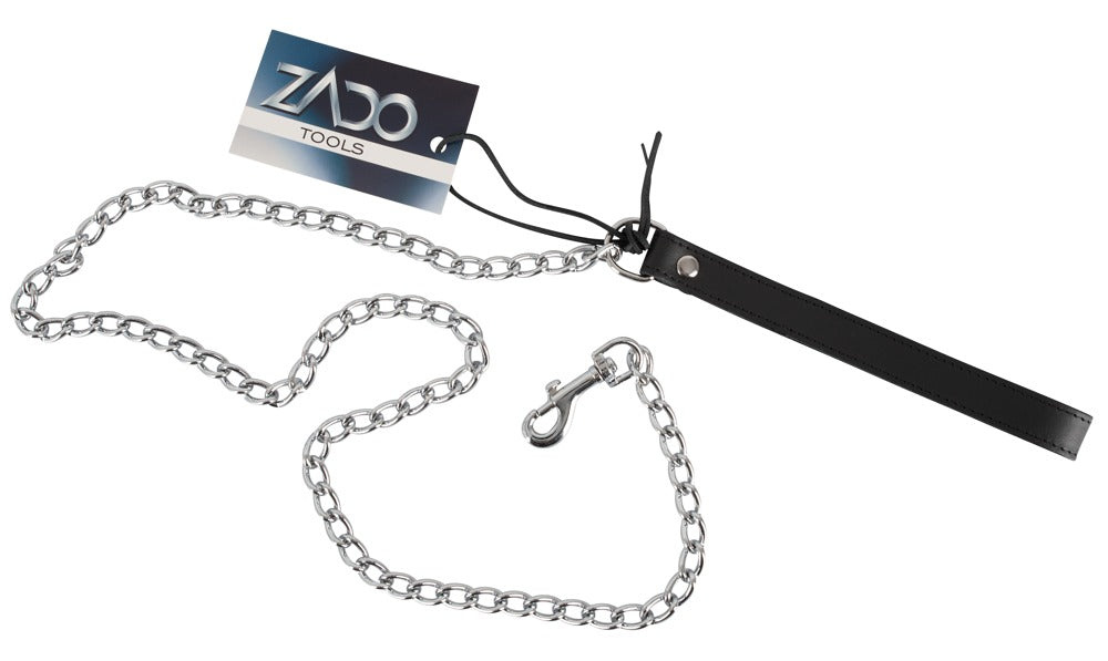 ZADO Kettenleine mit Leder-Handschlaufe