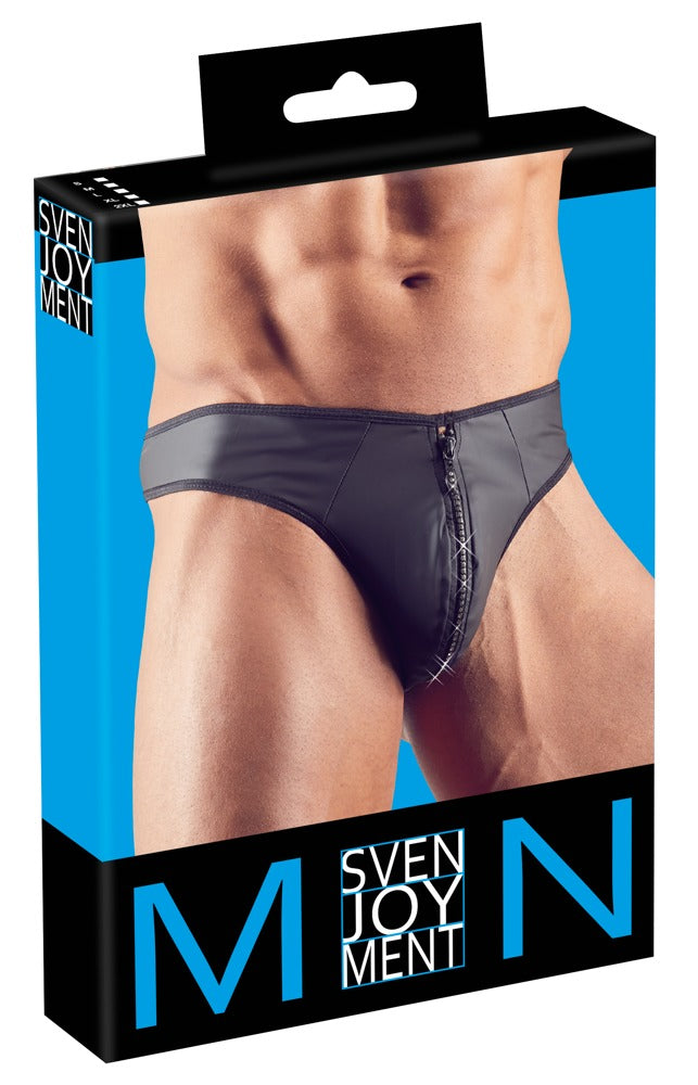 SVENJOYMENT Herren-String in Neopren-Optik
