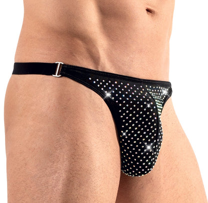 SVENJOYMENT Herren-String mit Glitzer-Beutel