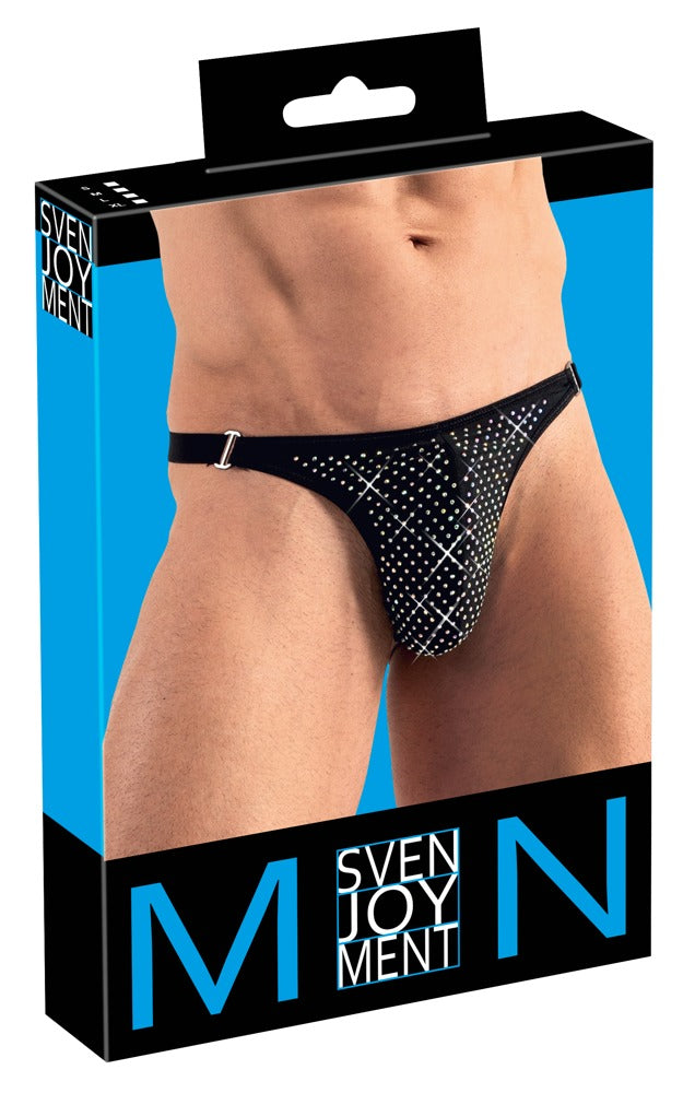SVENJOYMENT Herren-String mit Glitzer-Beutel