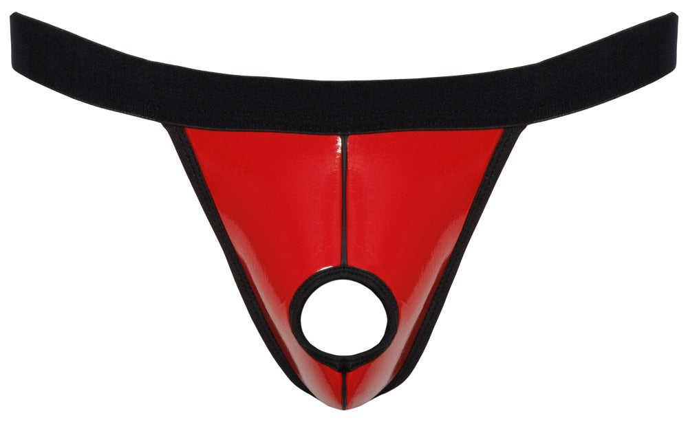 SVENJOYMENT Herren-Lack-String in Rot mit Swell-Funktion