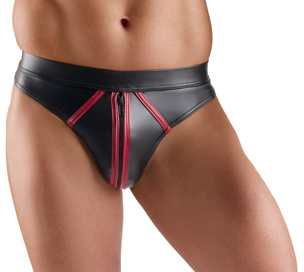 SVENJOYMENT Herren-Riostring im Wetlook mit Zip