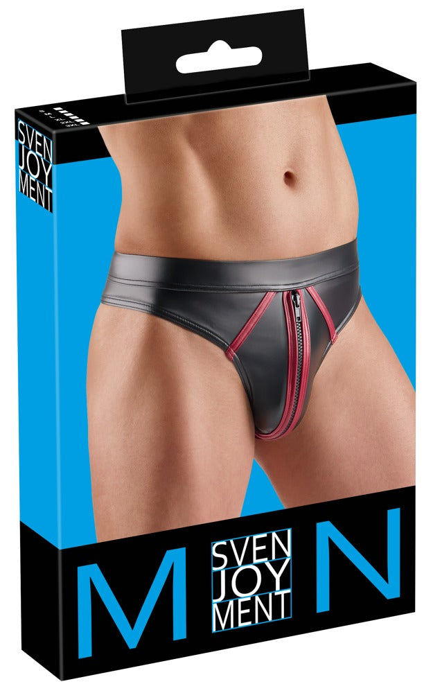 SVENJOYMENT Herren-Riostring im Wetlook mit Zip