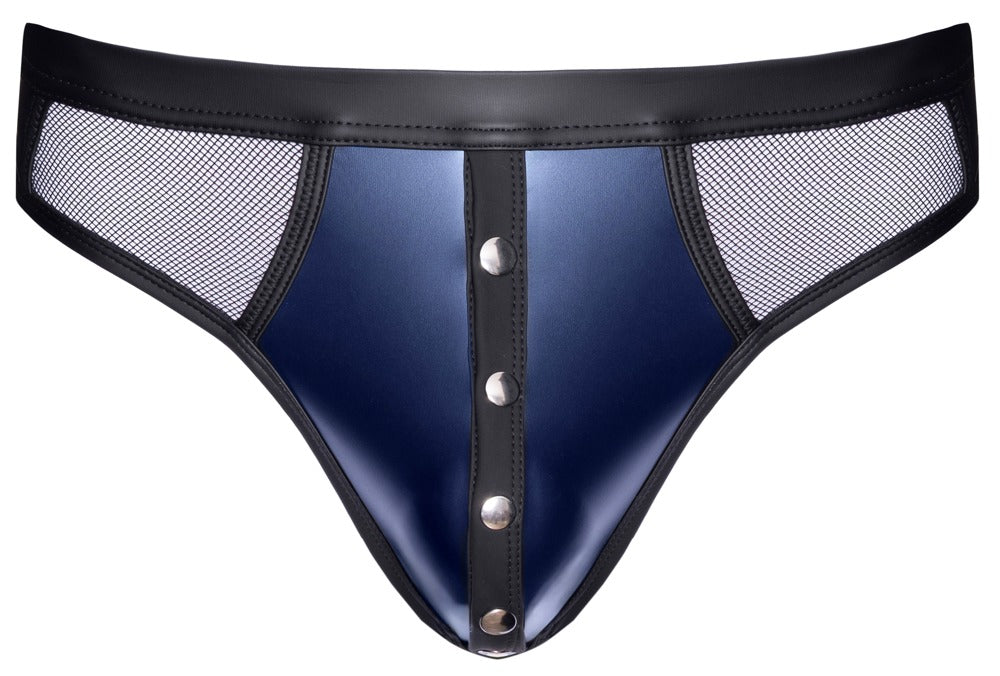 SVENJOYMENT Herren-Riostring im Wetlook mit Netz, Blau