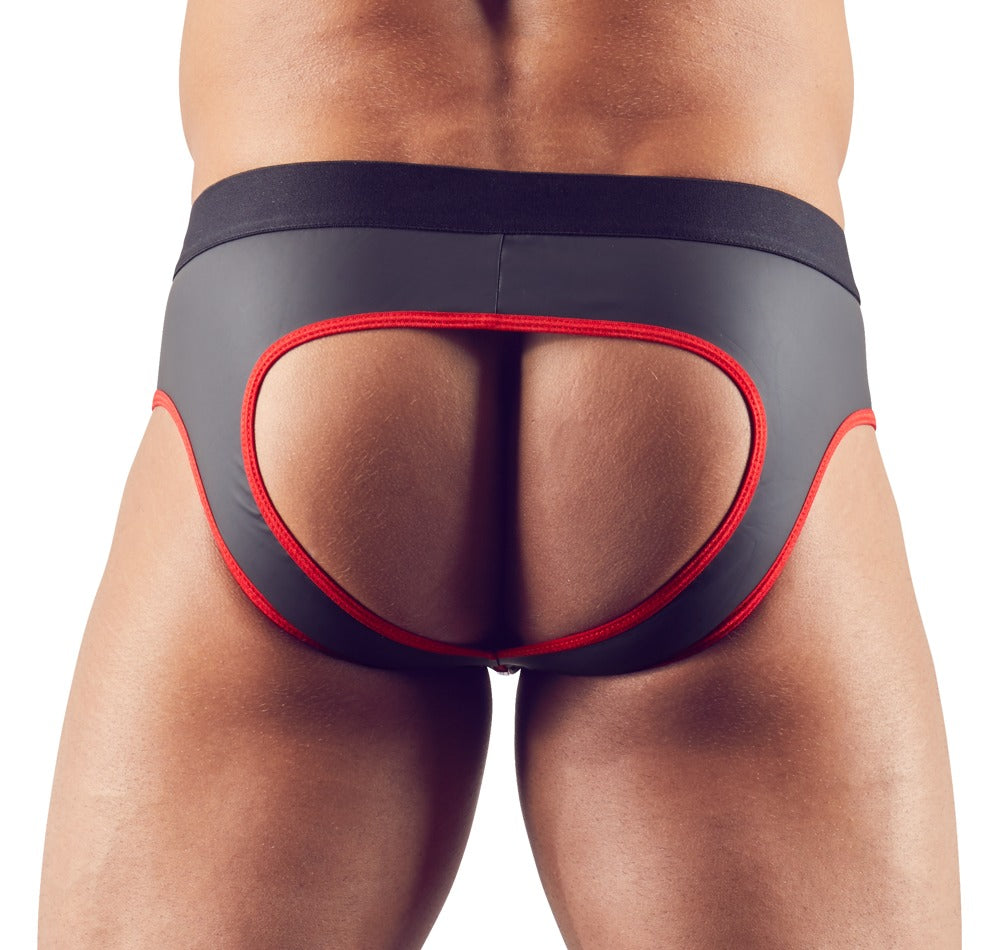 SVENJOYMENT Herren-Jock in Neopren-Optik mit Zip