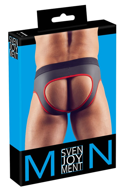 SVENJOYMENT Herren-Jock in Neopren-Optik mit Zip