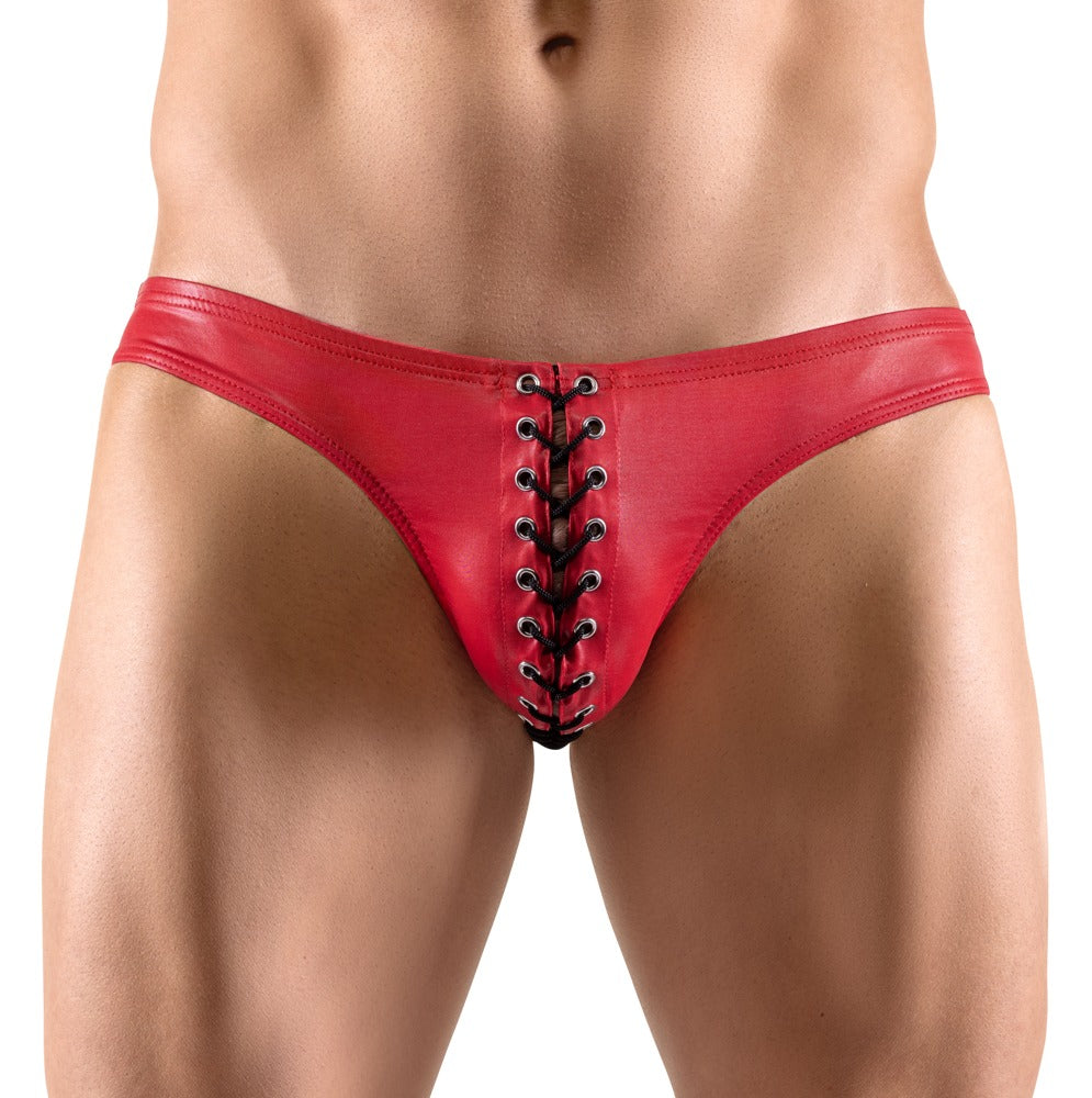 SVENJOYMENT Herren-Slip im roten Glanzlook