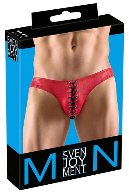 SVENJOYMENT Herren-Slip im roten Glanzlook