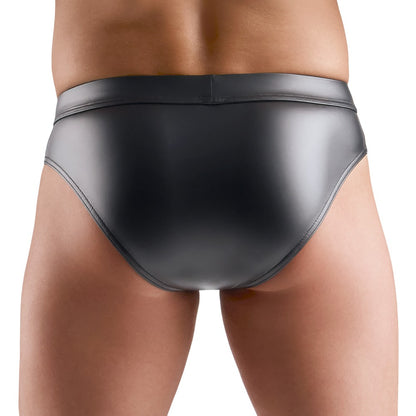 SVENJOYMENT Herren-Wetlook-Slip mit Netz und Zip