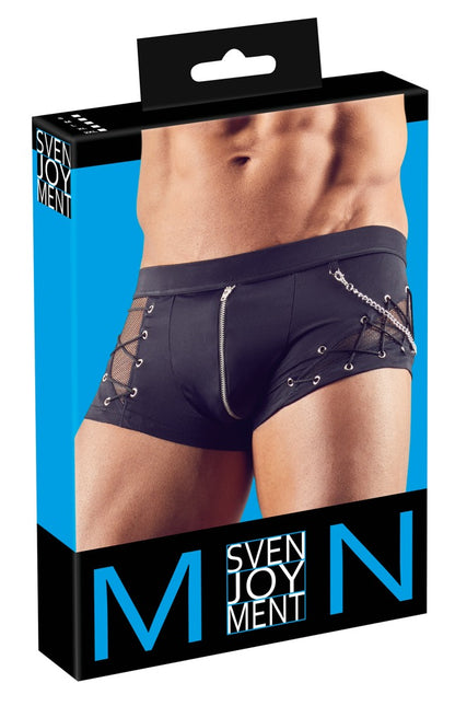 SVENJOYMENT Herren-Pants mit Fishnet und Zip