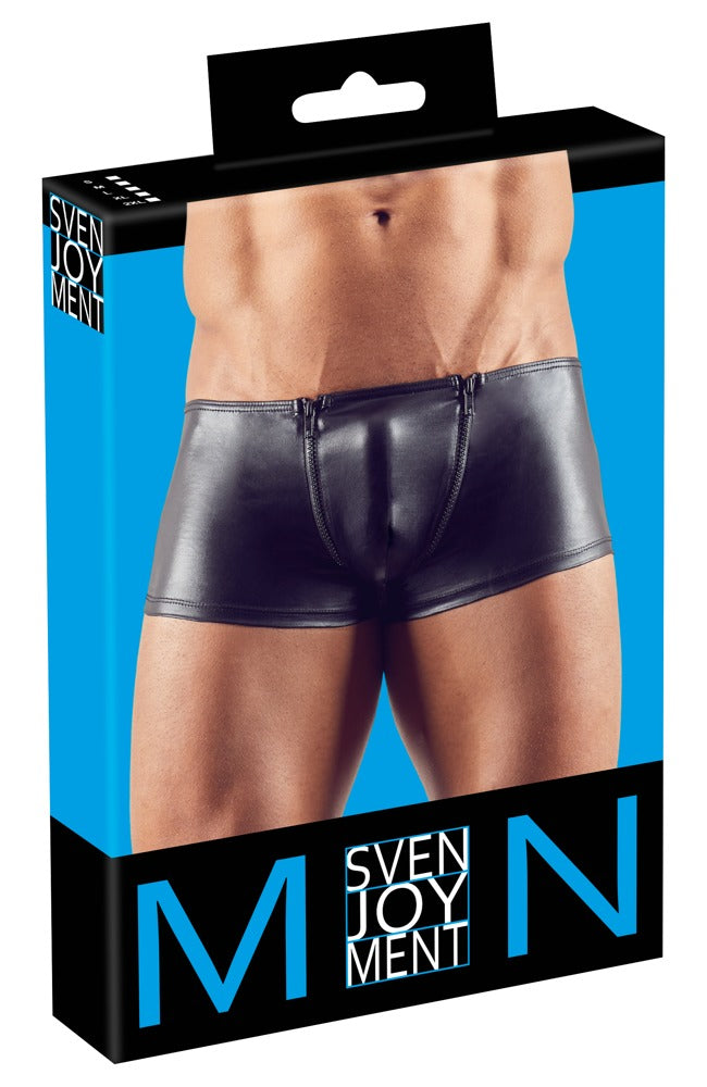 SVENJOYMENT Herren-Pants hochglänzend mit Zip