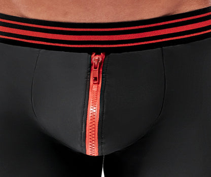 SVENJOYMENT Herren-Pants im Mattlook mit rotem Zip