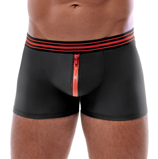 SVENJOYMENT Herren-Pants im Mattlook mit rotem Zip