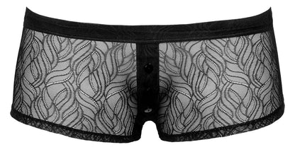 SVENJOYMENT Herren-Pants aus Spitze, transparent