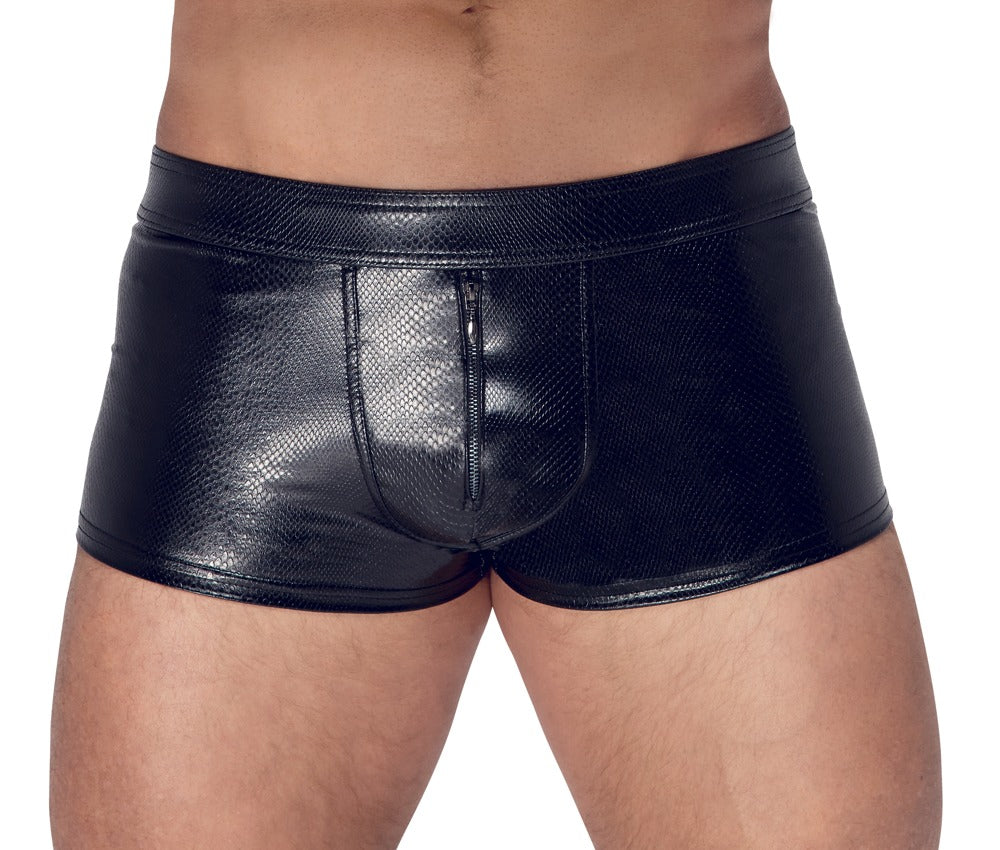 NOIR Herren-Pants in Schlangenhaut-Optik