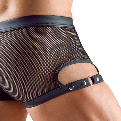SVENJOYMENT Herren-Netz-Pants mit Schenkelriemen